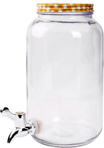 Distributeur de boisson en verre avec robinet TORO 3 L