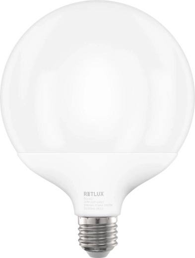 Ampoule LED RETLUX Big Globe E27 20 W blanc chaud