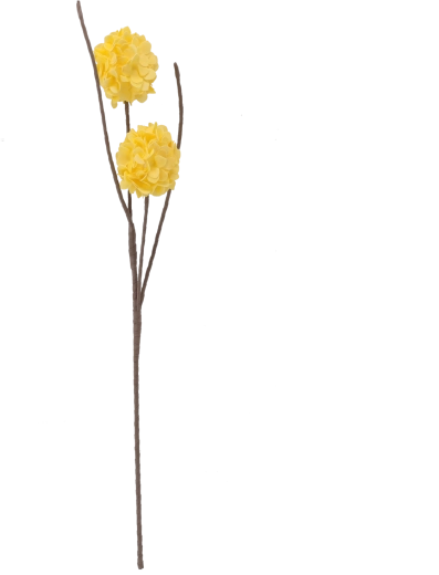 Decorative artificial flower 78 cm yellow