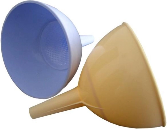 Kunststof trechter met zeef 10 cm