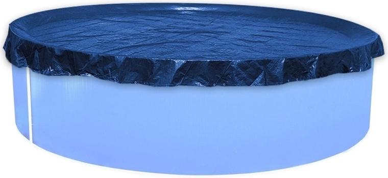 Afdekzeil voor rond zwembad 3,66 m – blauw
