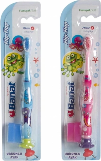 BANAT FlipFlap Junior Soft kindertandenborstel, zacht, 5+