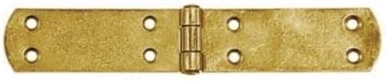 Frans scharnier 140 × 33 × 2,5 mm, geel verzinkt staal
