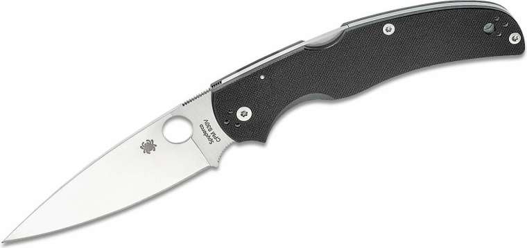 Couteau de poche pliant Spyderco Native Chief 10,4 cm satin, G-10 noir - 1 pièce