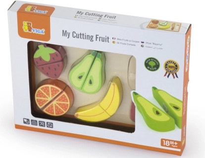 Set en bois pour couper des fruits avec planche