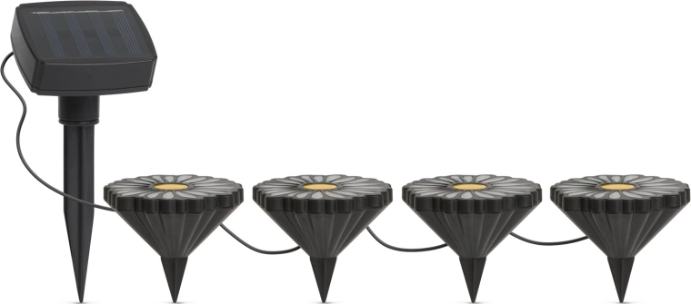 Solarlampen met LED-bloemen in RGB-vorm