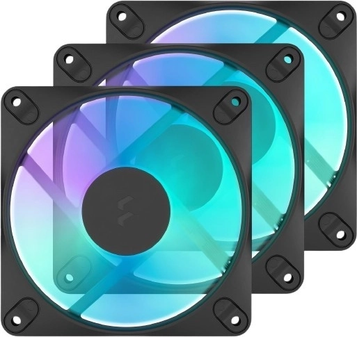 Fractal Design Dynamic 3 14 RGB 140mm zwarte ventilator - 3 stuks