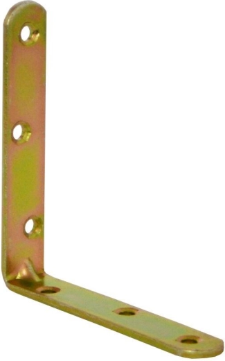 Winkel mit Sicken 100×18×3 mm gelb verzinkt, Set 10 Stk.