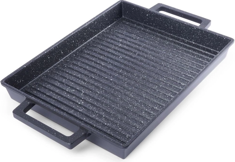 Plaque de grill avec surface granit 43 × 26 cm