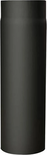 Tuyau de fumée avec ouverture 130 mm, longueur 250 mm, acier 1,5 mm, noir