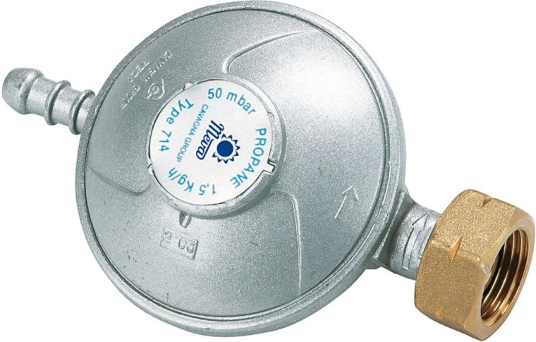PB-drukregelaar 50 mbar met tuit en moer W21,8 LH