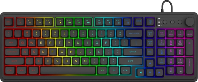 GALAXIS membrane gaming keyboard with RGB backlighting