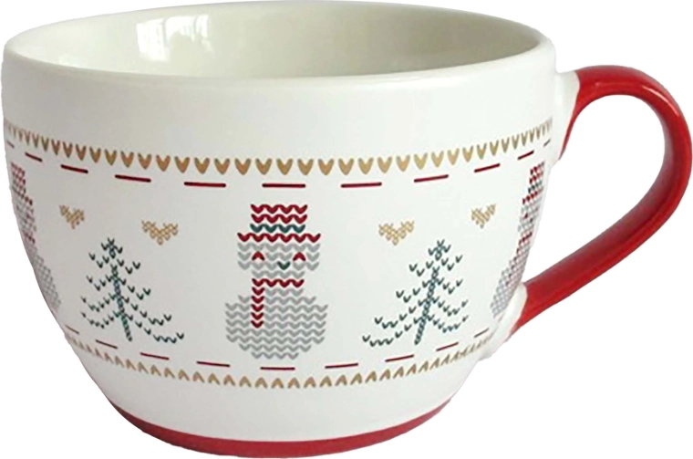 Ceramic Mug with Snowman 490 ml