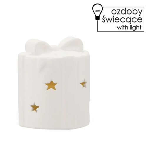 Figurine de Noël LED avec lumière 10 × 10 × 11,7 cm