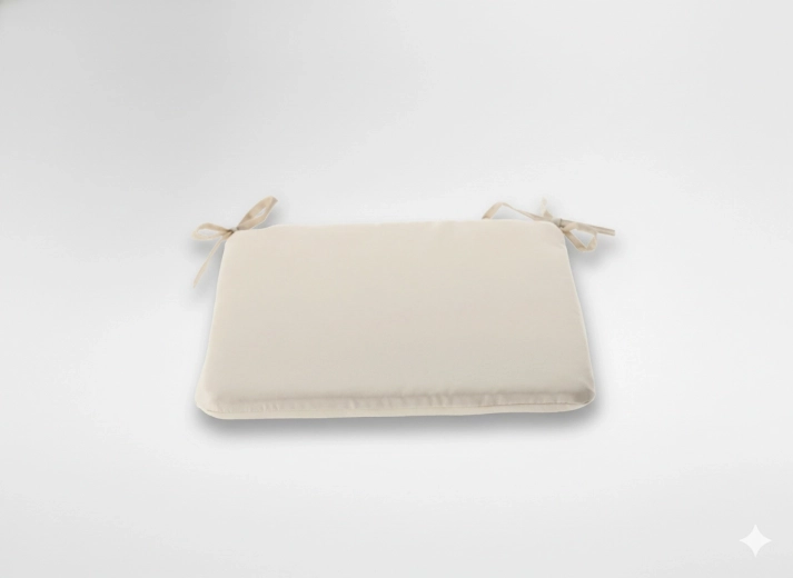 Coussin de chaise 40 × 40 × 3 cm beige