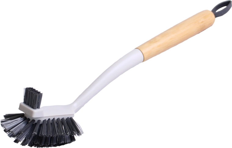 Brosse à vaisselle avec manche en bambou 32,7 × 6,5 cm