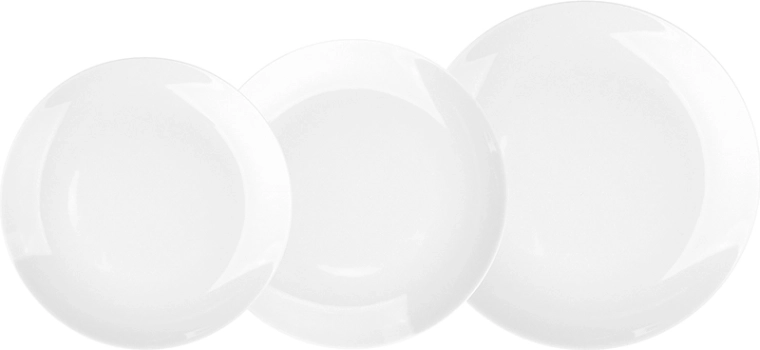 Service de table blanc MariaPaula Moderna 18 pièces pour 6 personnes