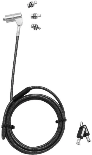 Universal cable lock with interchangeable heads for security slots