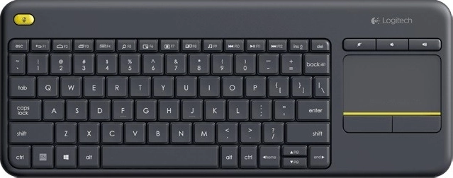 Logitech Wireless Keyboard with Touchpad K400 Plus - Black