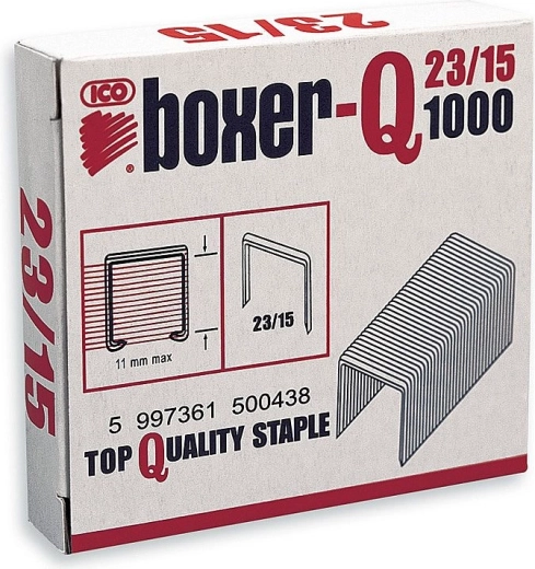 Agrafes 23/15 galvanisées, 1000 pcs