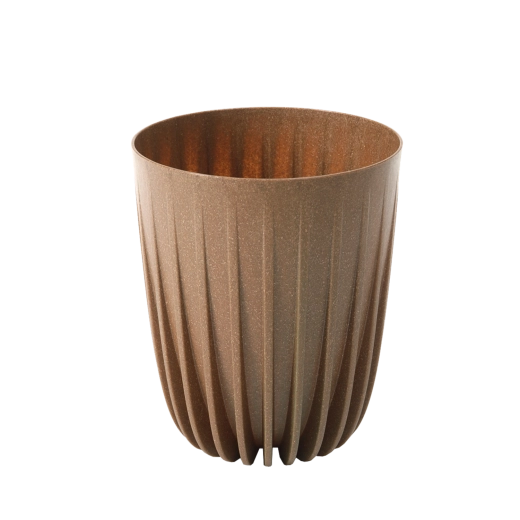 Bloempot MIRA ECO Wood 19 cm in natuurlijk houtdecor