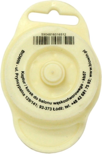 PVC fermentation stopper with hole, diameter 50 mm, white