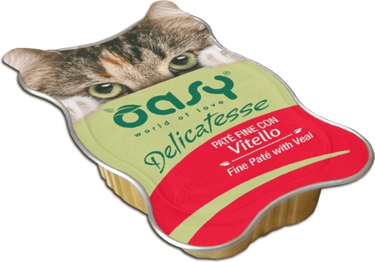 Oasy Delicatesse kalfs pâté voor katten 85 g