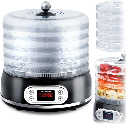 Berdsen Food Dehydrator, 10 L, 5 trays, black