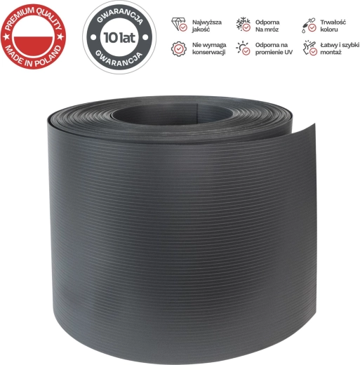 PROTECTO fence privacy tape graphite 19 cm x 26 m