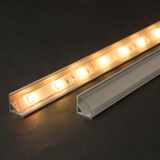 Transparente Abdeckung für Aluminium-LED-Profil 1 m