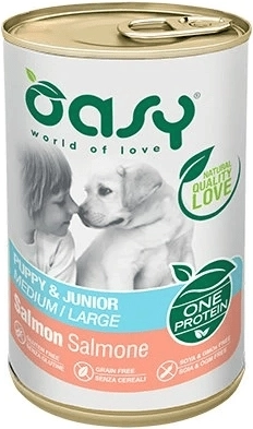 Oasy One Protein Puppy & Junior Medium/Large saumon 400 g