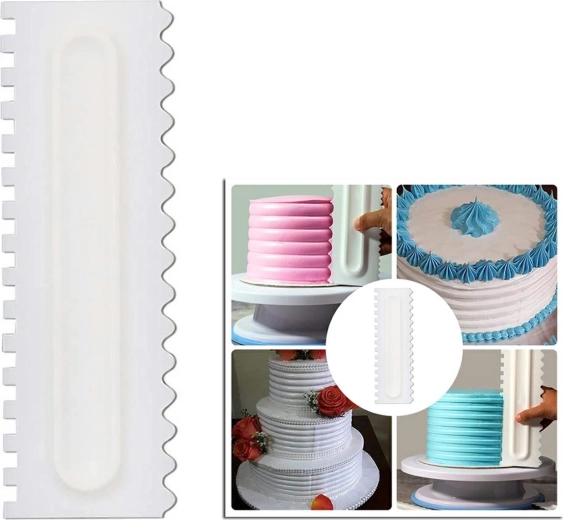 Ag406h Spatule dentelée pour la décoration de gâteaux