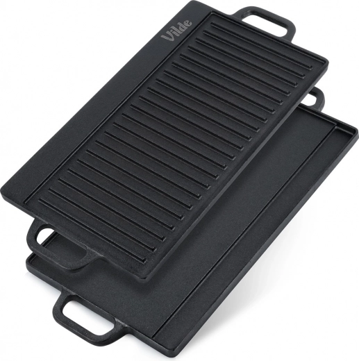 Double-sided cast iron grill plate CAST LINE 50.5 × 23.5 cm