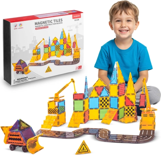 Jeu de construction magnétique Ricokids de 90 pièces