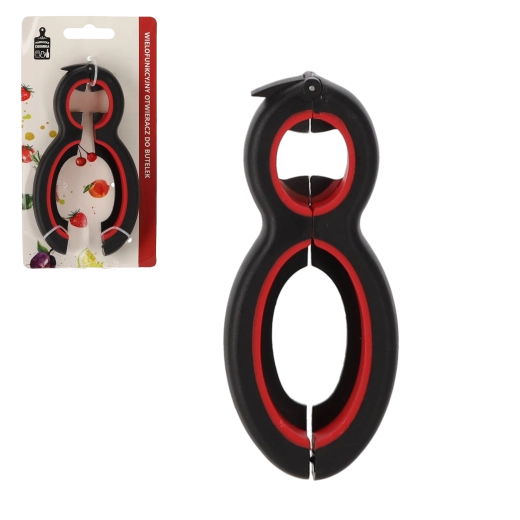 Multifunctional magnetic opener for bottles and cans