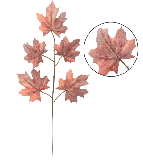 Branche artificielle avec feuilles d’érable 57 × 21 cm, vert