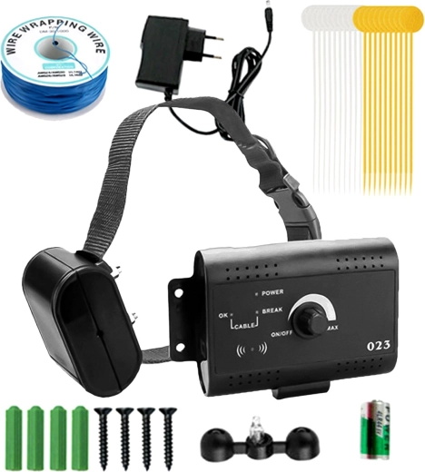 Elektronischer Hundezaun Renew Force mit Halsband und 200-m-Kabel