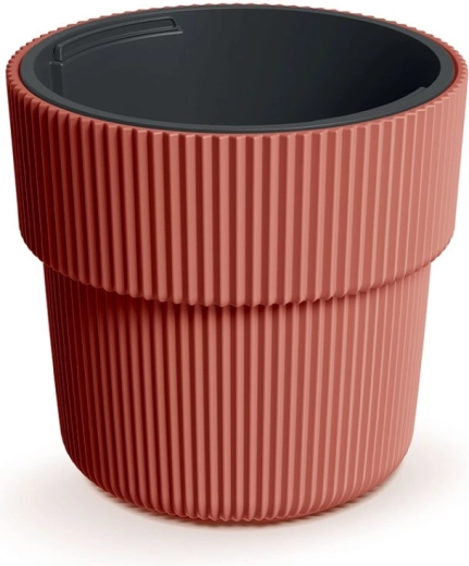 Bloempot met inzet 30 cm koperkleurig MILLY