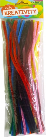 Chenille stems 40 pcs – color mix, 30 cm