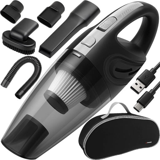 Aspirateur de voiture sans fil à main rechargeable Xtrobb