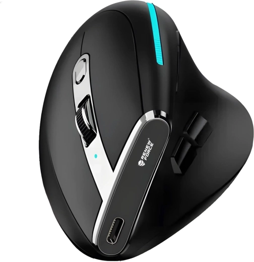Souris verticale sans fil RENEW FORCE F36 Bluetooth + 2,4 GHz USB-C, 2400 DPI, 750 mAh