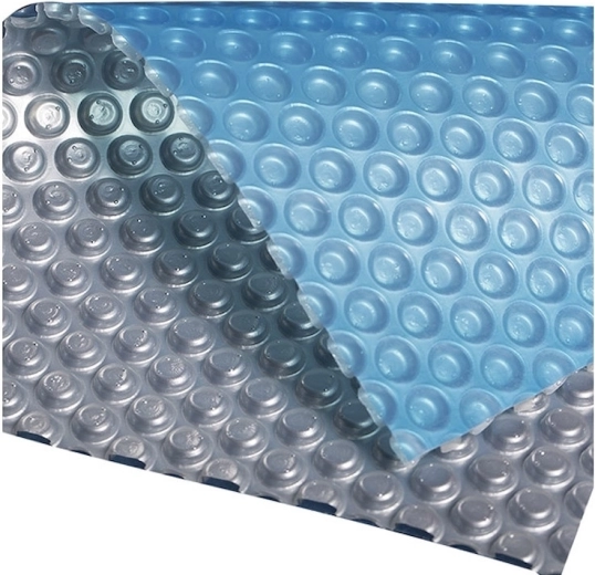 Bâche solaire bleu-argenté pour piscines d’un diamètre de surface de 4,5 m