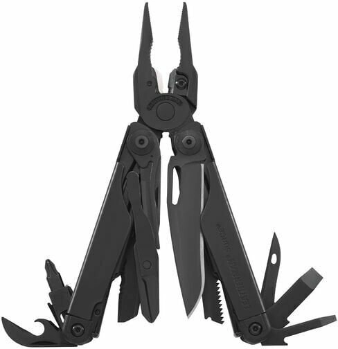 Leatherman Surge outil multifonction, 21 fonctions, tout métal, noir