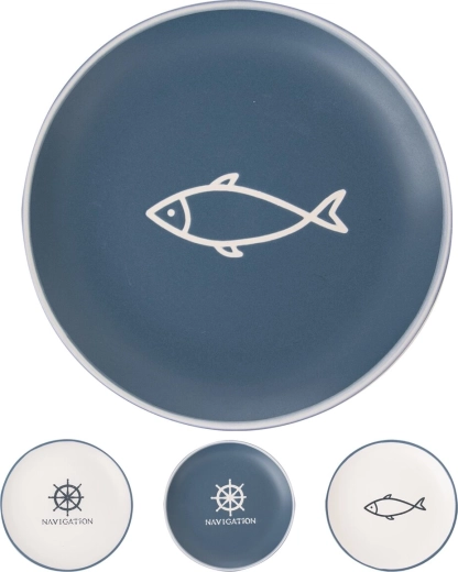 Ceramic shallow plate Sea 26.5 cm – assorted motifs
