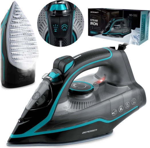 Stoomstrijkijzer 2600 W met keramische zoolplaat BERDSEN BD-331