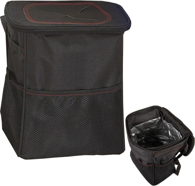 Mini organizer voor afval in de auto