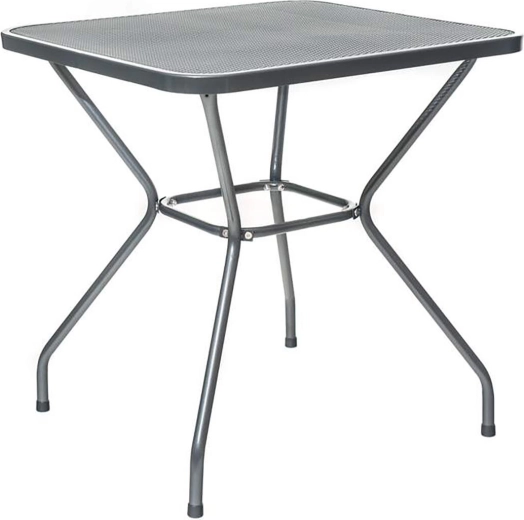 Table de jardin en acier Maine 70 × 70 cm