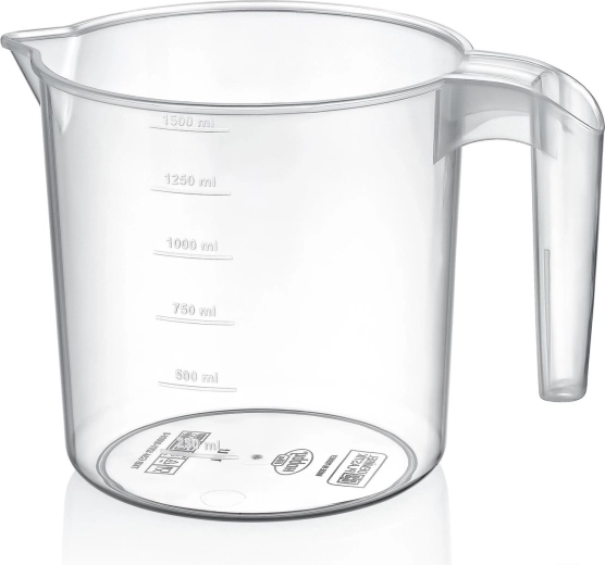 Transparente ovale maatkan 1,5 l