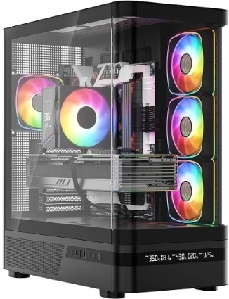 Boîtier PC MODECOM Volcano AQ200 ARGB Midi Noir