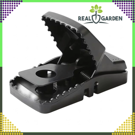 Set of 4 plastic mouse and rat traps with guillotine mechanism